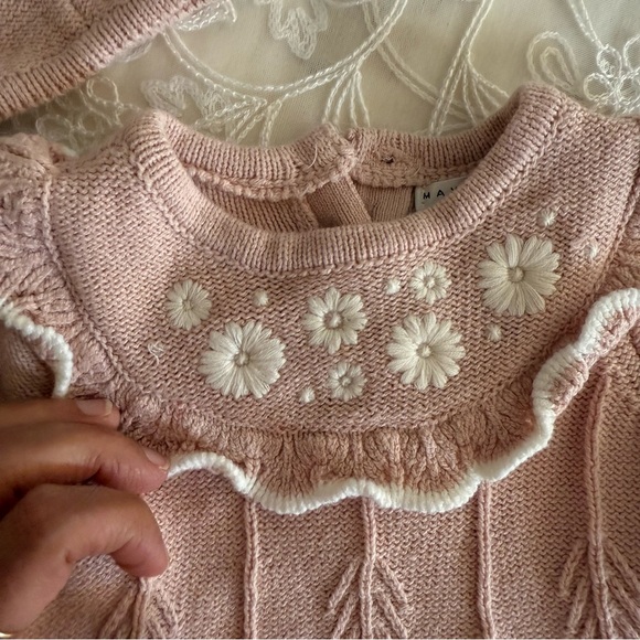 Max Studio Kids Pink/ Peach Knit Set NEW - Picture 7 of 14